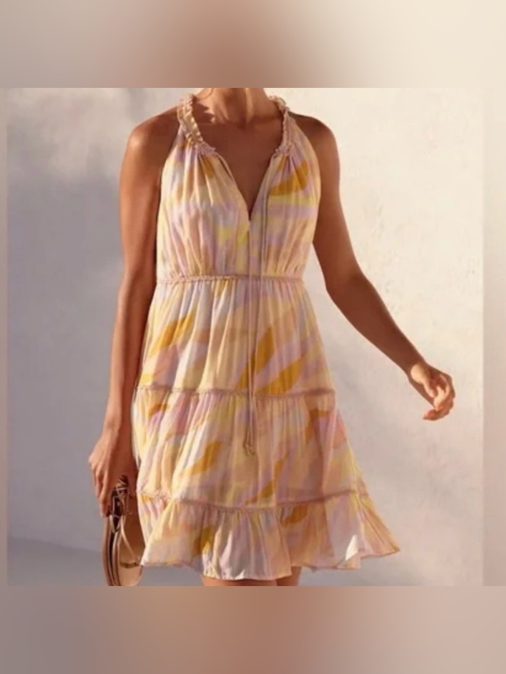 PilyQ PQ Swim Multicolor Viscose Mini Dress Size M/L